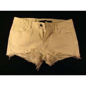 CALVIN KLEIN JEAN SHORTS Cut Off Womans Tag 10 W 32 Measured Lean Boot White